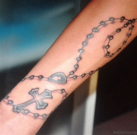 rosary tattoo on chest|rosary tattoo forearm teeqo.